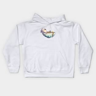 Ramen bath anyone Kids Hoodie